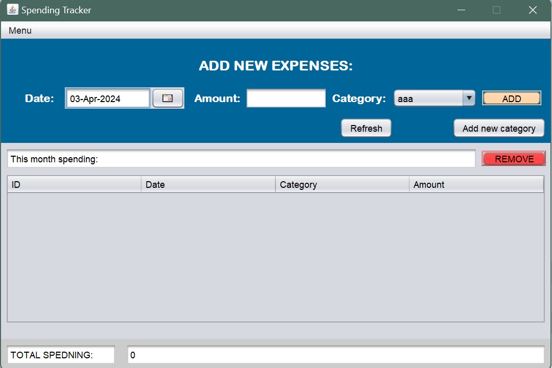 Spending Tracker